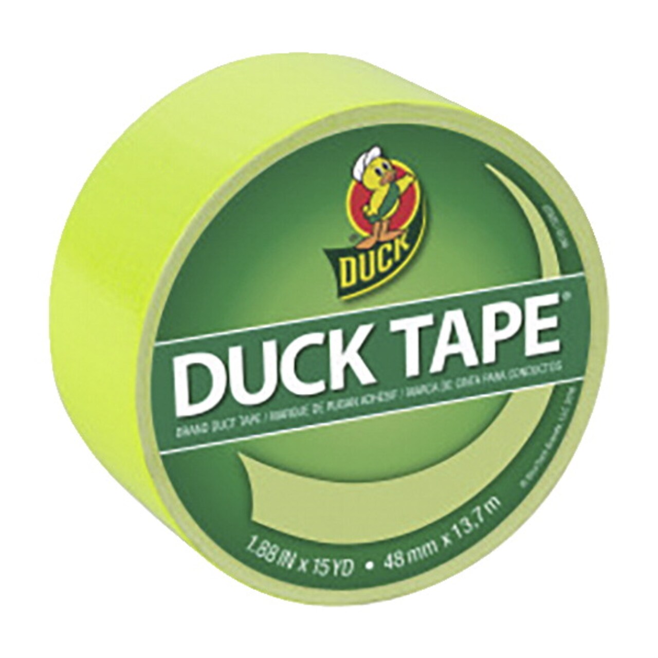 Duck Tape Printed Duct Tape, 1-7/8 Inch x 20 Yards, Fluorescent Citrus